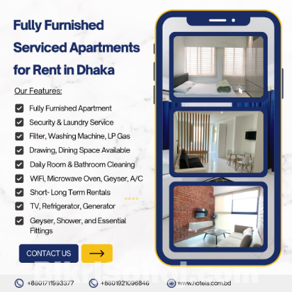 Furnished 4BHK Serviced Apartment RENT In Bashundhara R/A